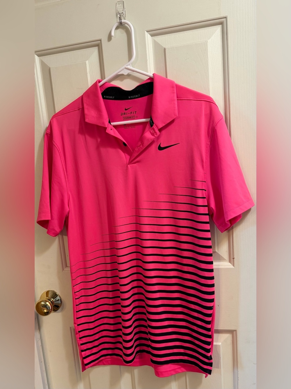 Pink Nike Dri-FIT Golf Shirt